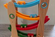 Wooden Car Roll toy wood frame -brilliant toy!