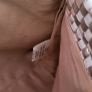 JIGSAW 100% Leather Woven Silver and Blush clutch bag - Rrp 115 Sterling Image 6