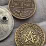 Monaco 1947 20 Francs Coin and Maroco Coins x2 Image 5