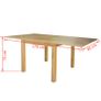 Extendable Table Oak 170x85x75 cm Image 6