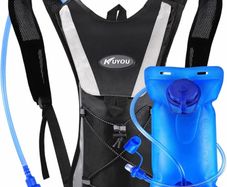 Hydration Backpack, Hydration Pack Water Backpack Vest with Water Bladder 2L Adjustable Lightweight Water Bag Hiking Cycling Rucksack (MULTIPLE COLOURS)