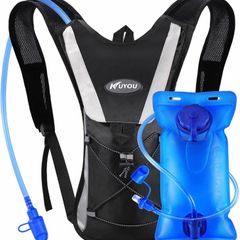 Hydration Backpack, Hydration Pack Water Backpack Vest with Water Bladder 2L Adjustable Lightweight Water Bag Hiking Cycling Rucksack (MULTIPLE COLOURS)