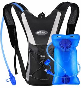 Hydration Backpack, Hydration Pack Water Backpack Vest with Water Bladder 2L Adjustable Lightweight Water Bag Hiking Cycling Rucksack (MULTIPLE COLOURS)