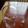 New glass crystal SKULL Decanter. 1000ml fill. Image 2