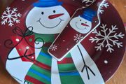 Christmas plates and servers
