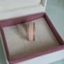 Pandora soft pink hearts band ring size 54 very good condition fully hallmarked(no box) Image 3