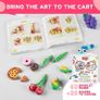 24 Colors Air Dry Clay For Kids With 8 Modelling Clay Tools, Project Booklet & 24 Poly Bags for Sculpting, DIY, Art & Crafts Ultra light, Fine, Soft, Self Drying Foam Clay Perfect Gift for All Ages (FREE SHIPPING) Image 4