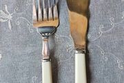 Antique W&amp;H Silver Plated Fish Flatware Servers