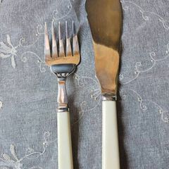 Antique W&H Silver Plated Fish Flatware Servers