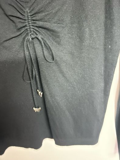 Saint Tropez black v-neck jumper - size M
