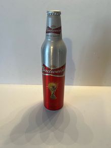 Budweiser 2010 metal world cup bottle (full)