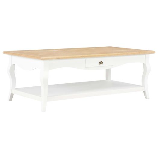Coffee Table White 110x60x40 cm MDF