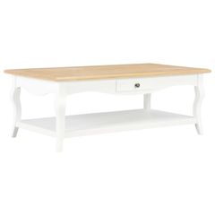 Coffee Table White 110x60x40 cm MDF