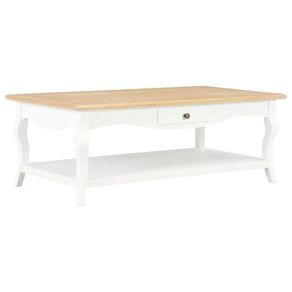 Coffee Table White 110x60x40 cm MDF