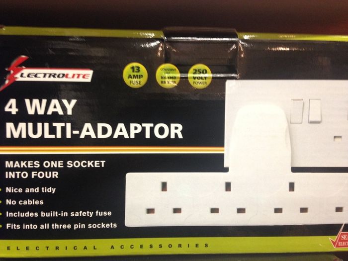 4 Way Multi Adapter