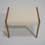 Vintage Studio Donegal Tweed and Oak Stool, 1960s. Image 5