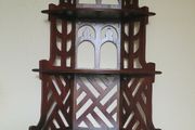 Vintage mahogany chippendale style whatnot