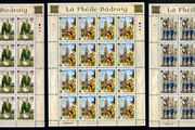 2003 Ireland St Patrick's Day (41c St. Patrick, 50c Cathedral &amp; 57c Parade) Commemorative Stamp Sheetlet Plate 1A1A1A1A Mint Never Hinged (MNH)