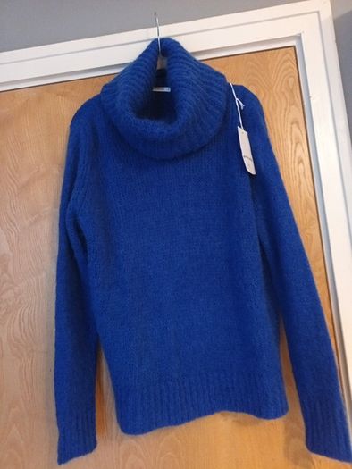 Mika Elles Royal Blue Jumper With  Cowl Neck.   S, 14-16.   B.N.W.T