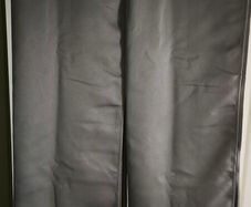 Grey curtains with eyelets set of 2 H240 w140.