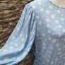 Blue floral midi dress size 18 Postage included Image 7
