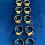 Set of 14 gold tone adjustable rings Image 4
