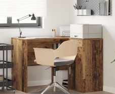 Corner Desk with Door Old wood