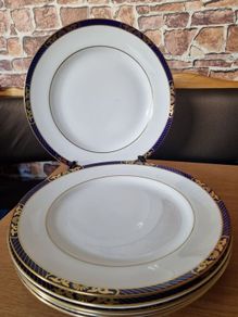 SPODE Fine Bone China "ENVOY" Dinner Plates x 6