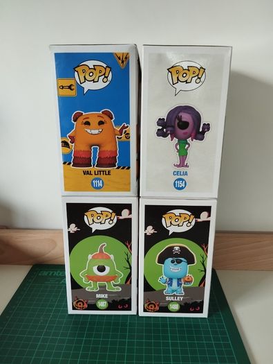 Funko Pop! Disney Pixar Monsters Inc.  Monsters at Work  4 Figure Bundle