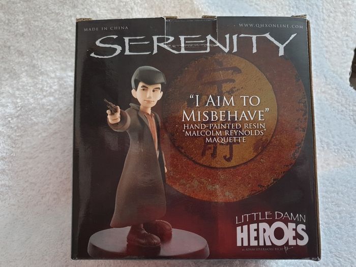 Very Rare Serenity Little Damn Heroes Malcolm Reynolds Firefly QMX Maquette Hand Painted