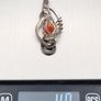 Vintage 925 Sterling Silver & Carnelian Artisan Pendant Image 9