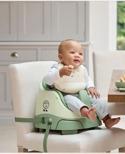 Bug 3-in-1 Floor and Booster Seat with Activity Tray - Eucalyptus