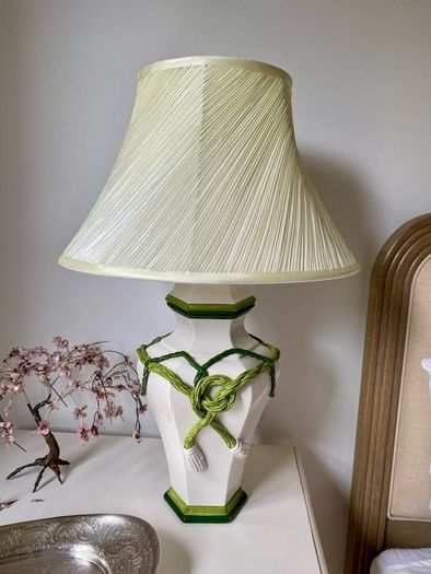 Pair of French ceramic lamps, 1970s