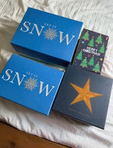Bundle of Six Festive Christmas Gift Boxes