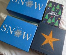 Bundle of Six Festive Christmas Gift Boxes