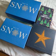 Bundle of Six Festive Christmas Gift Boxes
