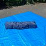 Blue Outdoor Popup Gazebo with 2 side panels Image 2