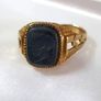 Hallmarked Vintage Gentleman's Signet Ring Image 6