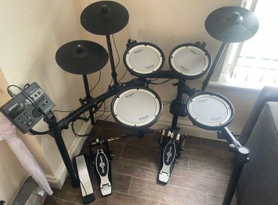 Roland TD-07 with double pedal