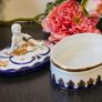 Vintage Genuine Capodimonte Porcelain Cherub Jewelry Box Image 5
