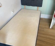 Free single bed base with two drawers
