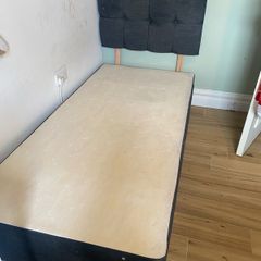 Free single bed base with two drawers