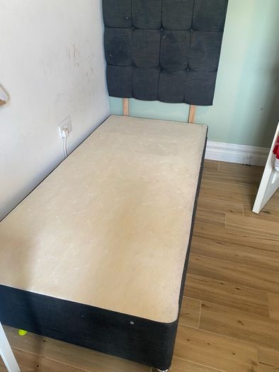 Free single bed base with two drawers