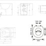 Essentials Compact Bathroom Round Back to Wall WC Toilet Pan with Soft Closing Seat - 515mm Deep Image 2