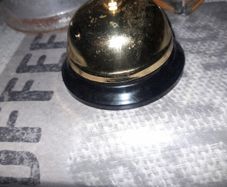 Beautiful Vintage Brass Counter Bell, Hotel Lobbies Receptions or Service Bell in restaurants, good working condition, I Always come running when the wife rings it  LoL, postage available or collection on all my items