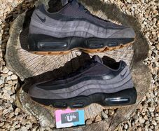 Nike Air Max 95 Suede Leather Grey Black Gum