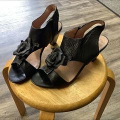 Sandals black leather size 41 (7)