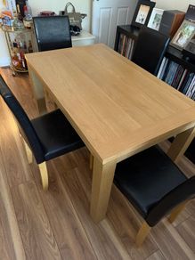 free table and 4 chairs