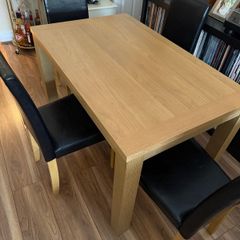 free table and 4 chairs