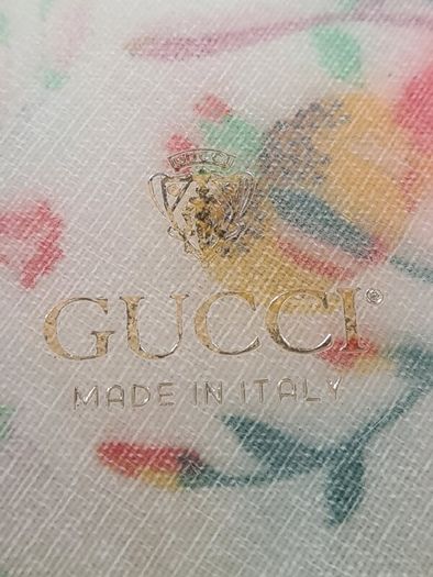 Vintage GUCCI coasters flora and fauna acrylic set of 4 Genuine Rare